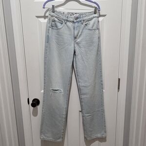 NWT Garage Denim Relaxed Distressed Straight Jeans